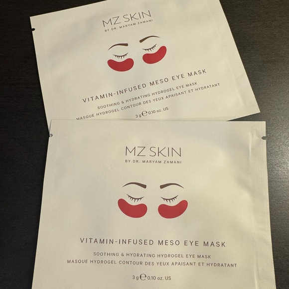 MZ SKIN Vitamin Infused Meso Eye Mask 1 Mask Full Size NEW X2 - Picture 1 of 2